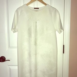 Zara off white summer dress